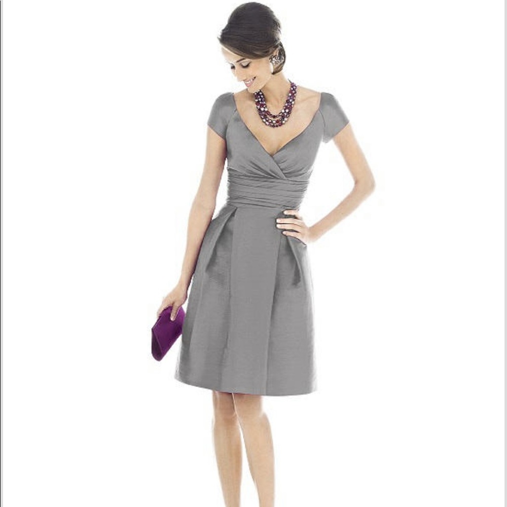 Alfred Sung Short Prom Bridesmaid Formal Dress